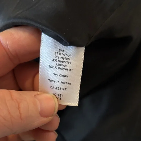 Talbots Classic Black Pencil size 6 wool blend Skirt - Picture 3 of 6